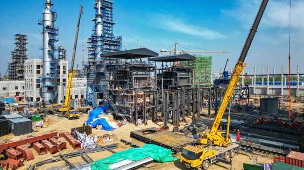直擊一線！鄭鍋針狀焦余熱鍋爐項目建設全面提速